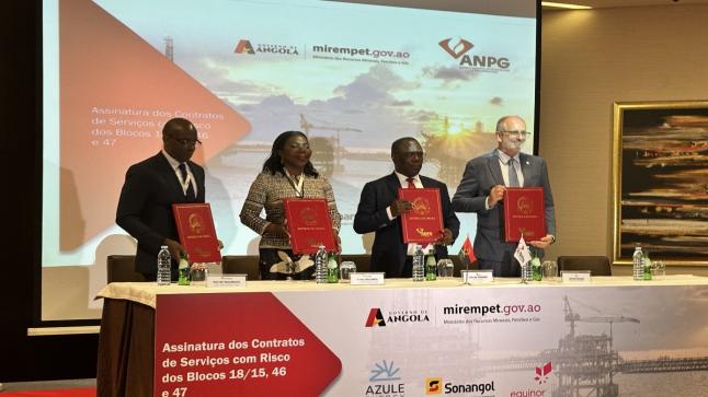 ANGOLA : Azule Energy et ANPG signent des contrats pour les blocs offshores 46 et 47