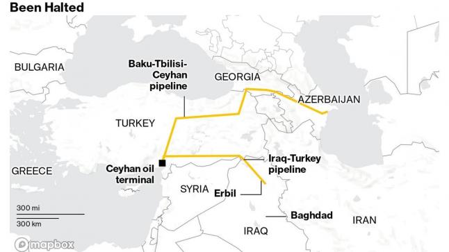Explicatif : Qu’est-ce qui empêche le redémarrage de l’oléoduc Irak-Turquie ?